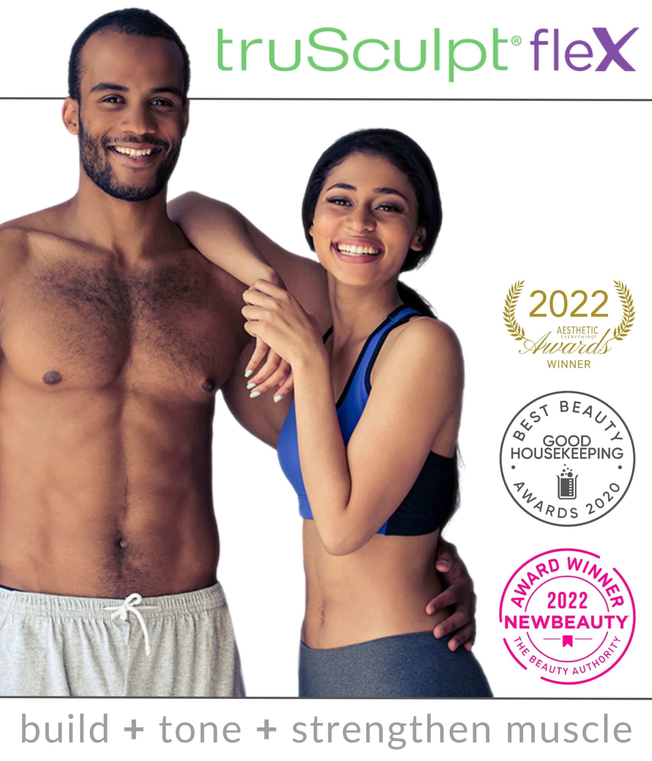 fitness couple smiling together